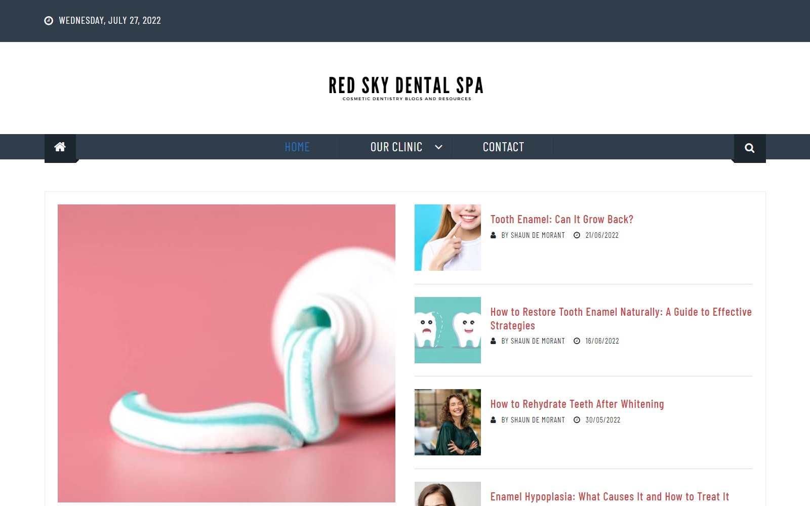 redskydentalspa.com screenshot