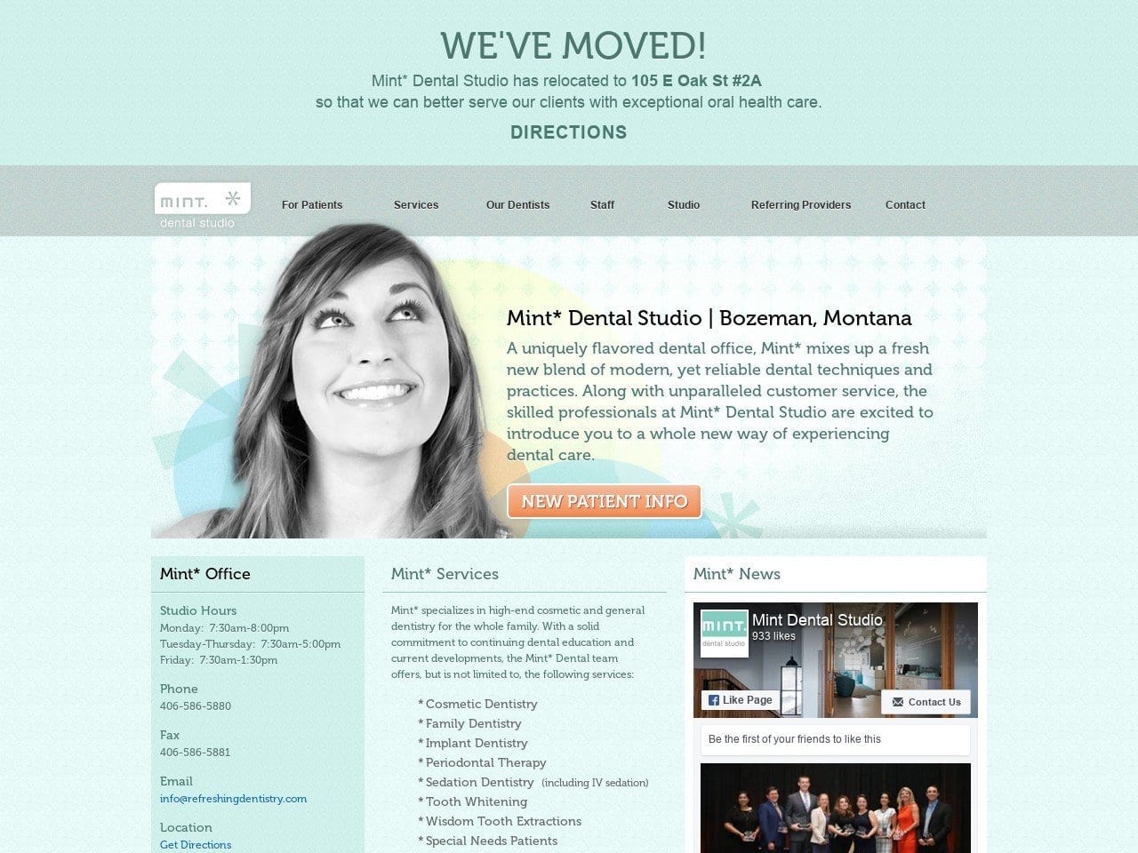 Jason Tanguay DDS Website Screenshot from refreshingdentistry.com