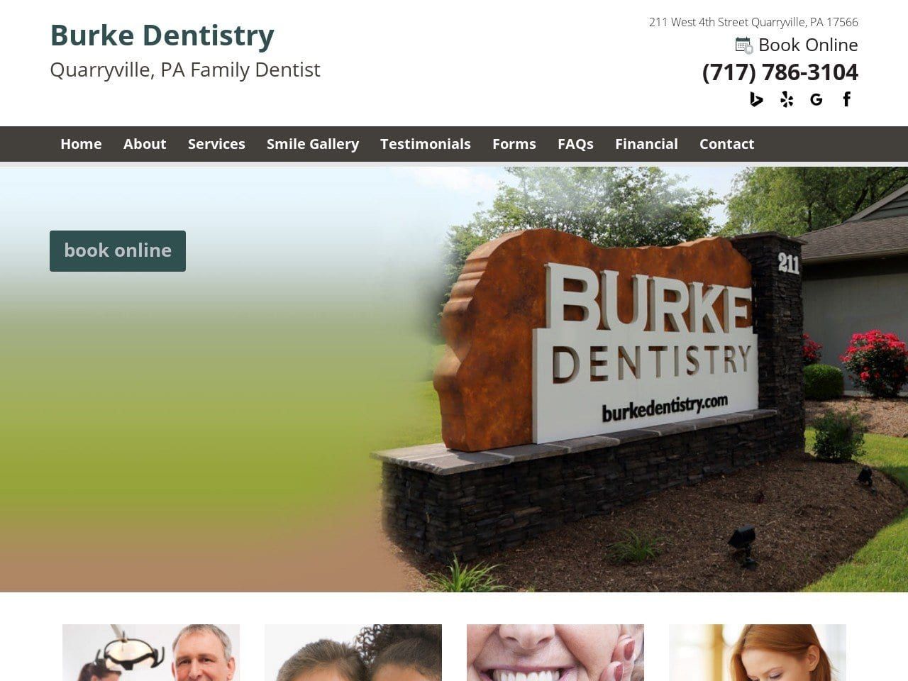 Regan Dentistry Website Screenshot from regandentistry.com