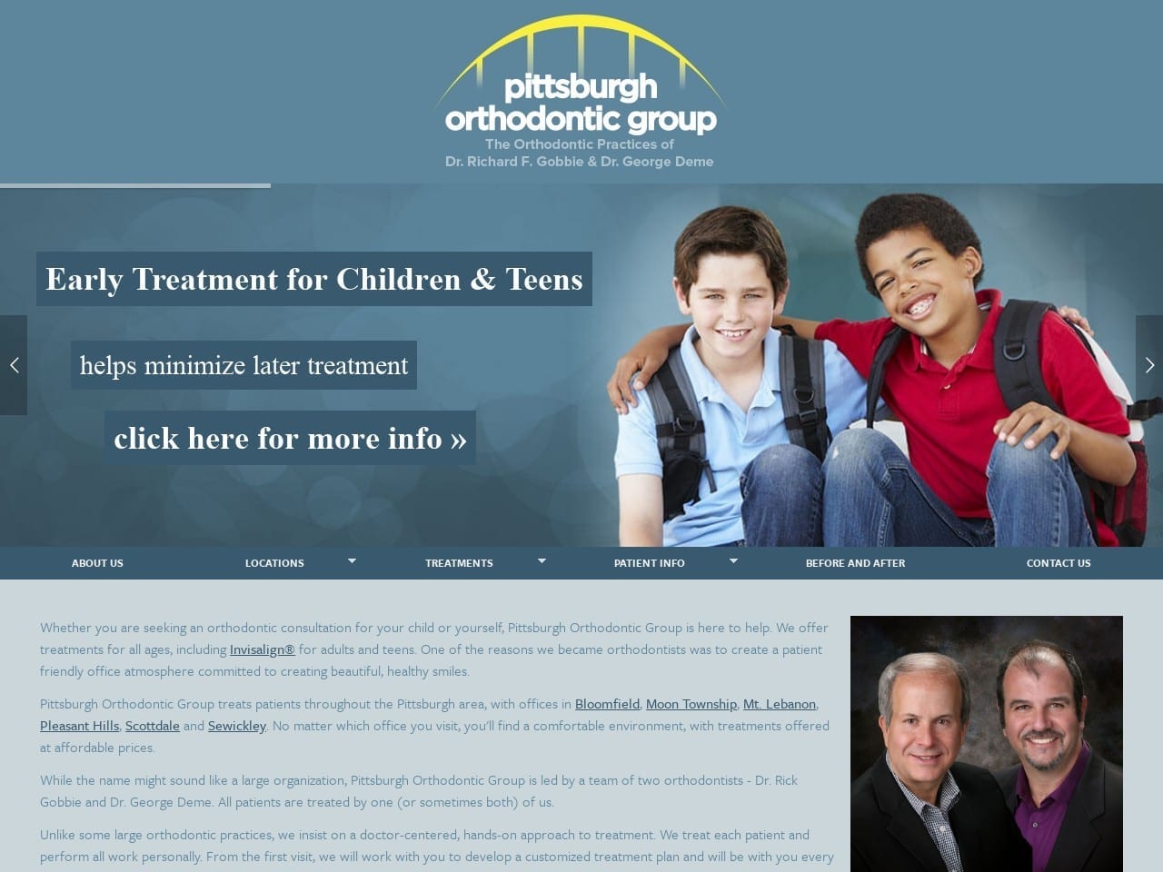 Remington Orthodontics LLC Website Screenshot from remingtonorthodontics.com