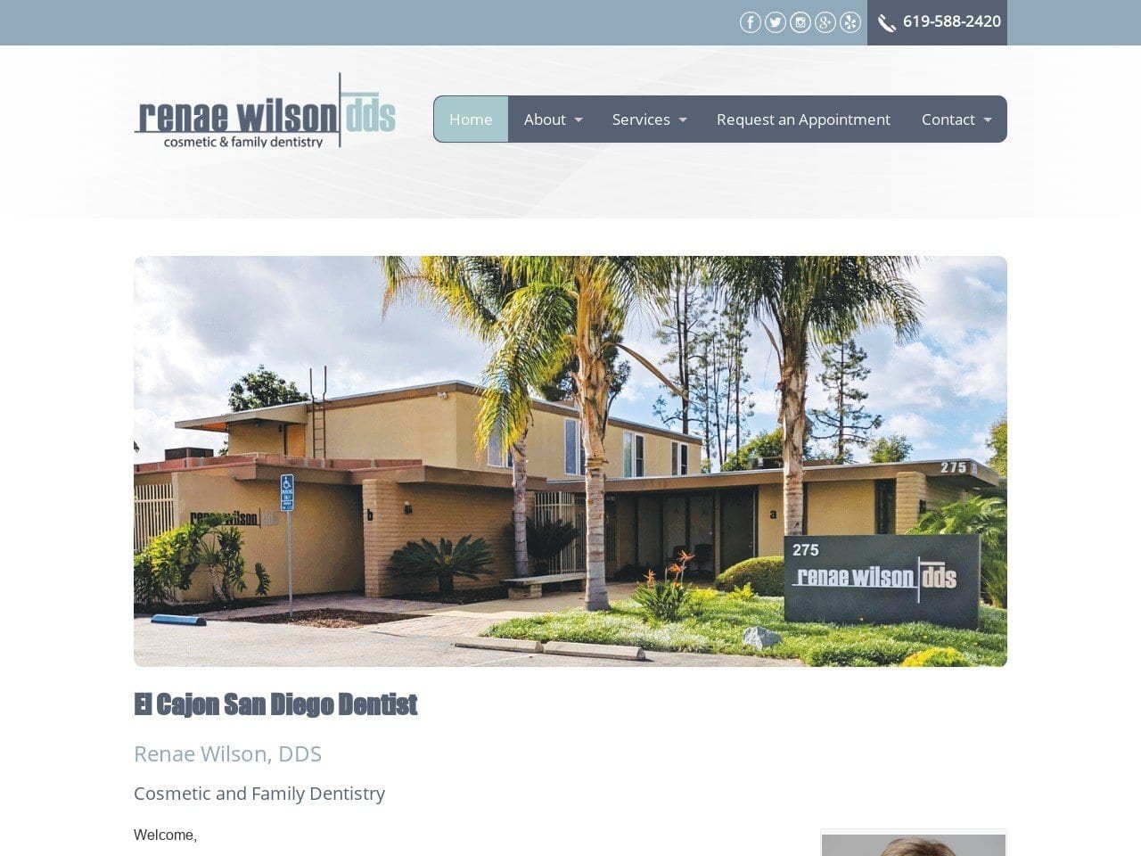 Renae L. Wilson DDS Website Screenshot from renaewilsondds.com