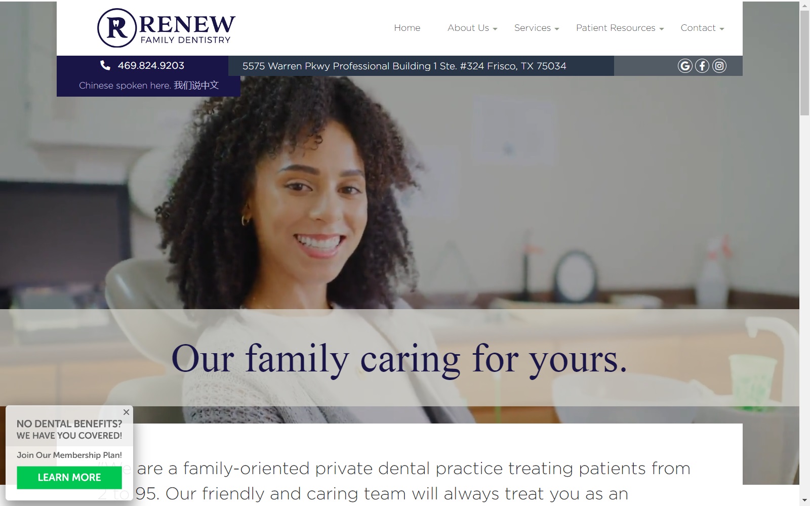 renewdentistry.com screenshot