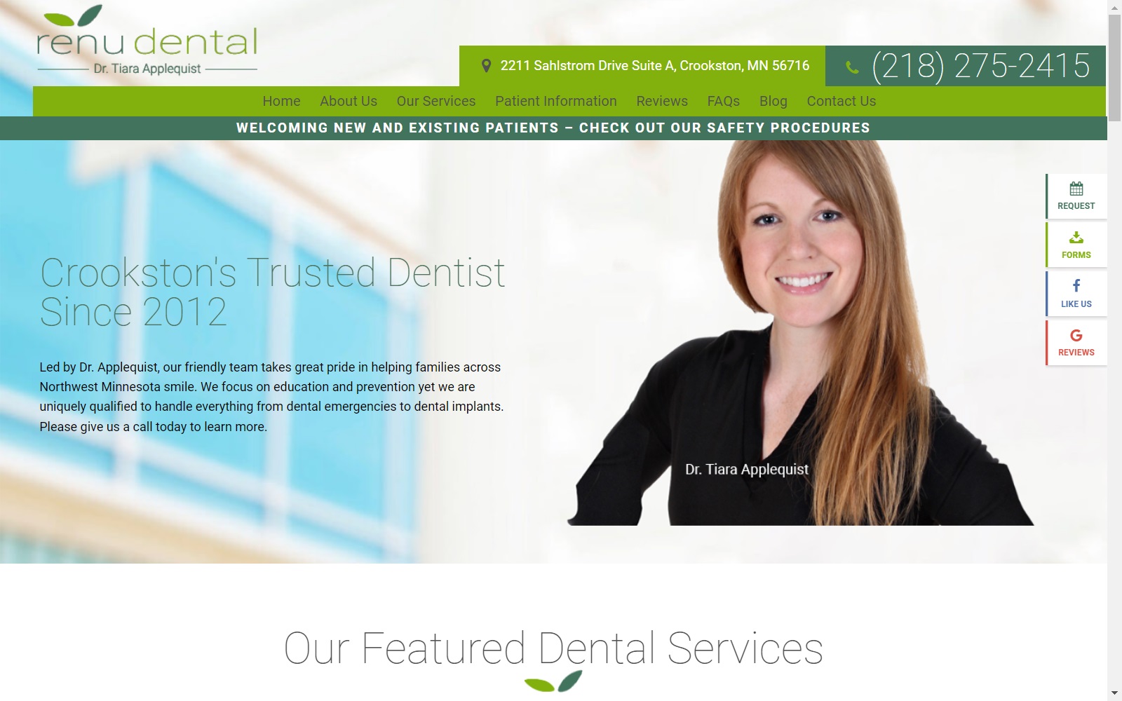 renudentalcare.com screenshot