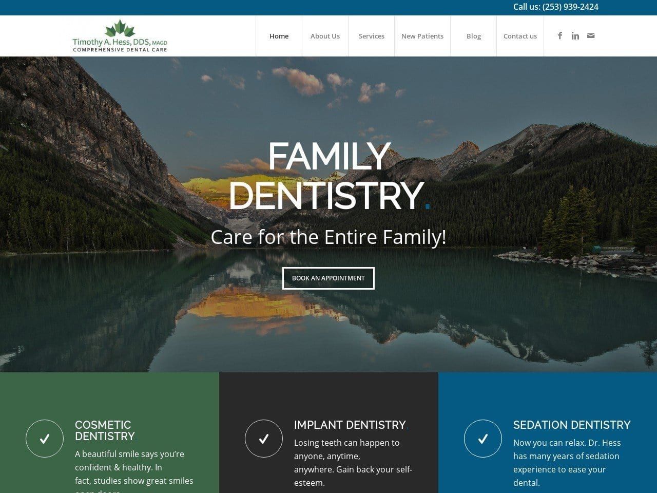 Restore Dental Center Website Screenshot from restordentalcenter.com