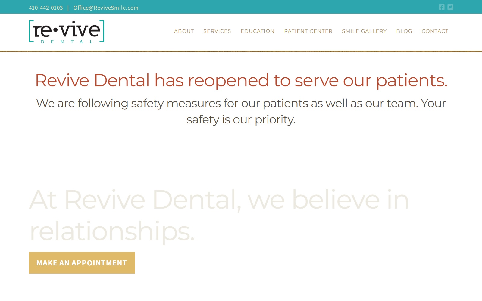 revivesmile.com screenshot