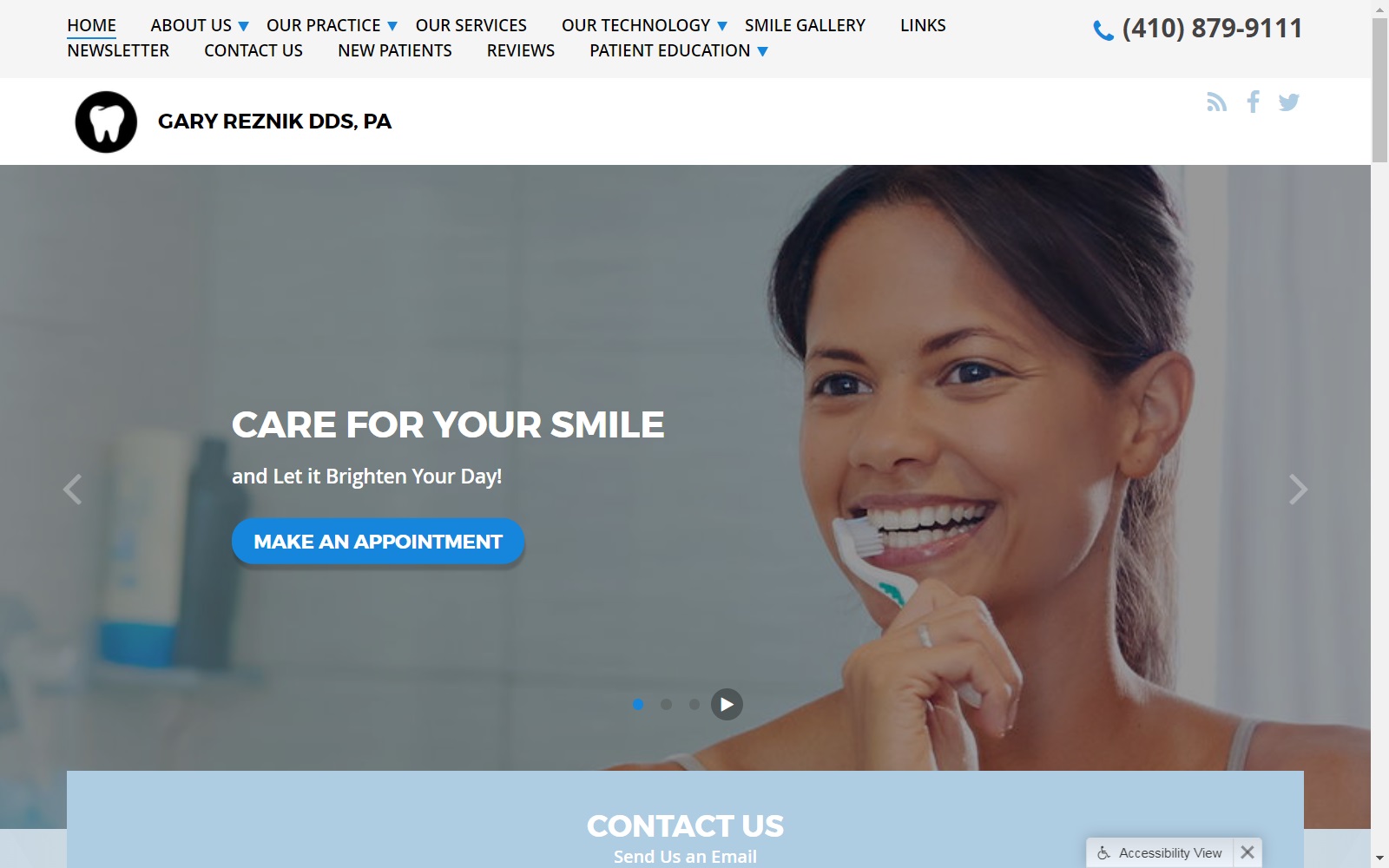 reznikdental.com screenshot