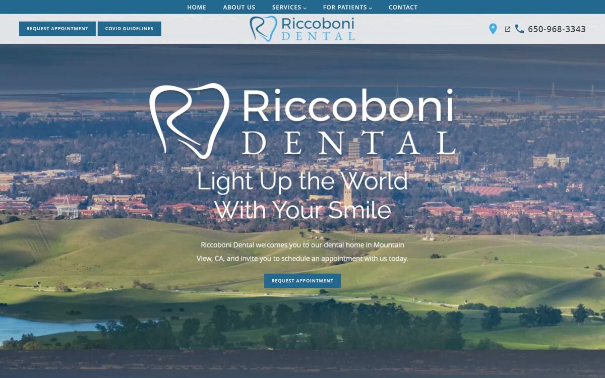 riccobonidental.com screenshot