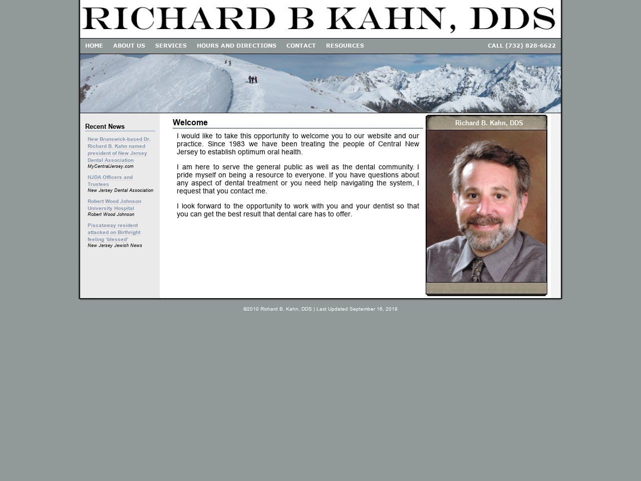 Kahn Richard B DDS Website Screenshot from richardbkahndds.com