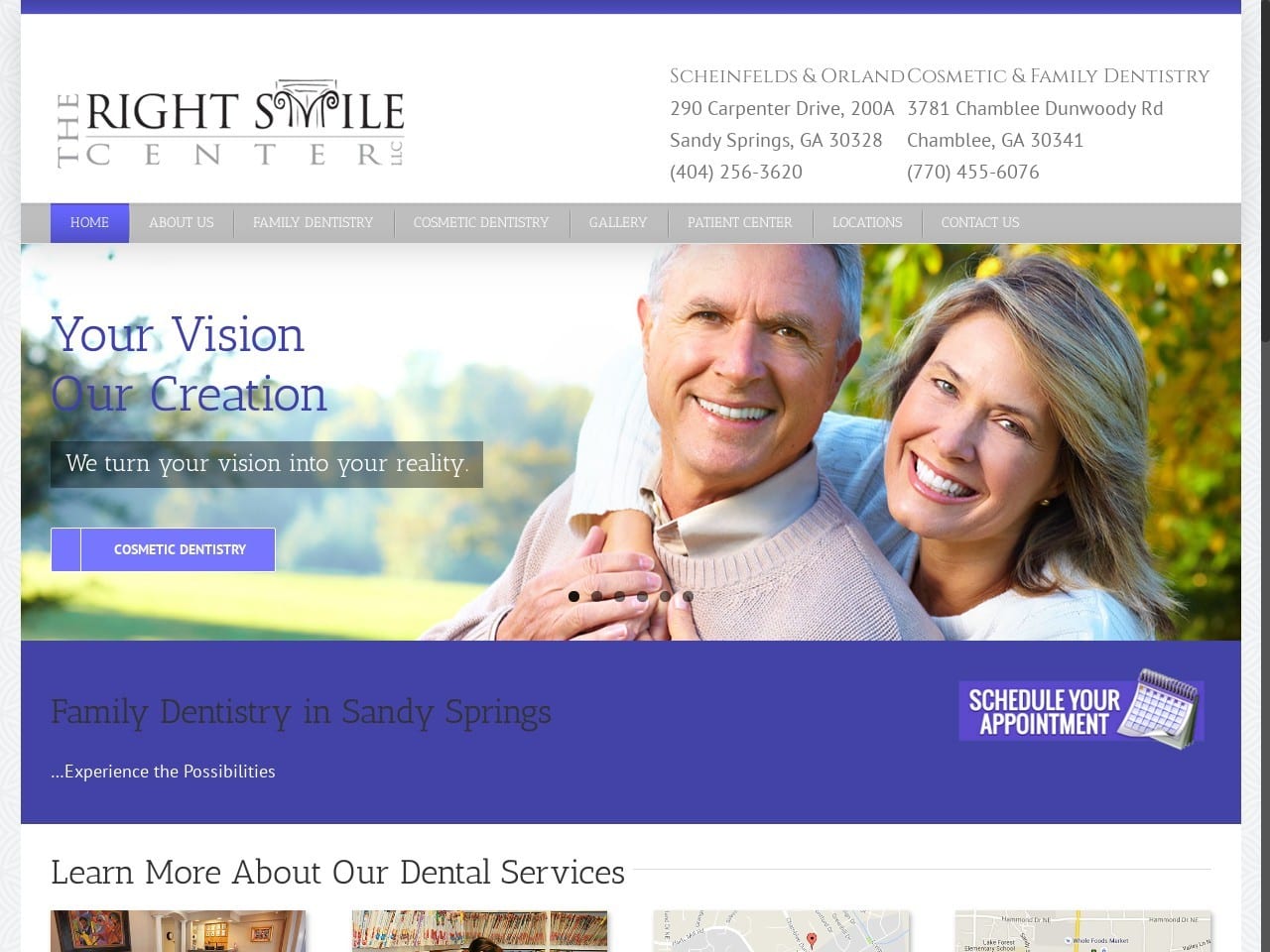 Novy Scheinfeld DDS Website Screenshot from rightsmilecenter.com