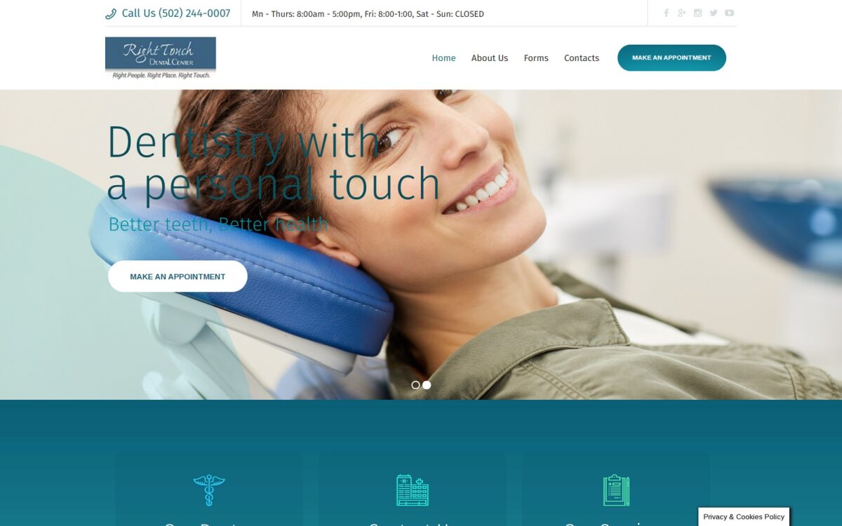 righttouchdentalcenter.com screenshot