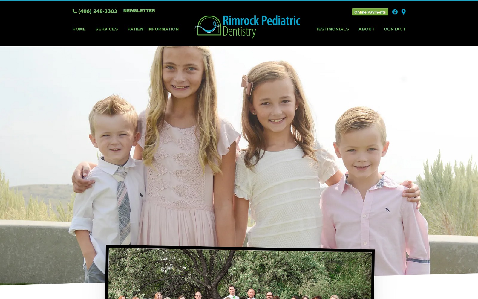 rimrockpediatricdentistry.com screenshot