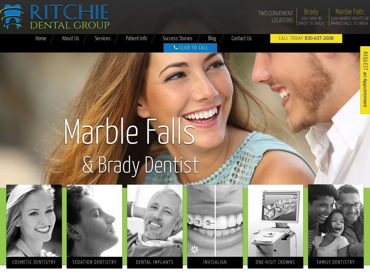 Ritchie Dental Group Website Screenshot from ritchiedentalgroup.com