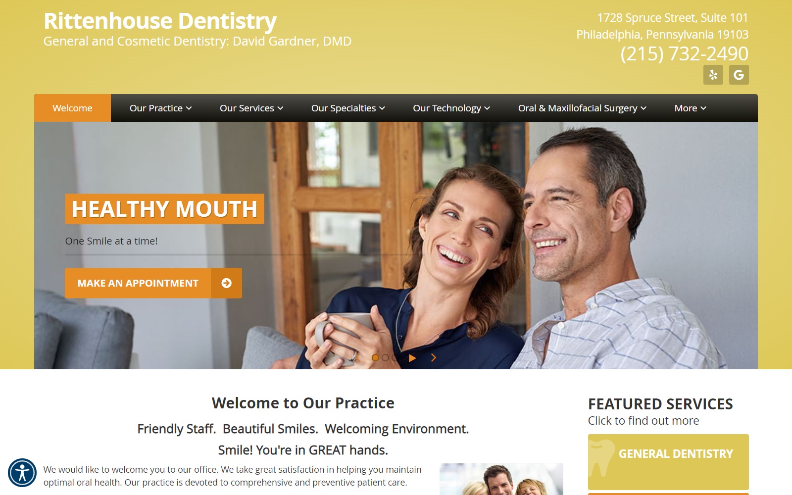 rittenhousedentistry.com screenshot