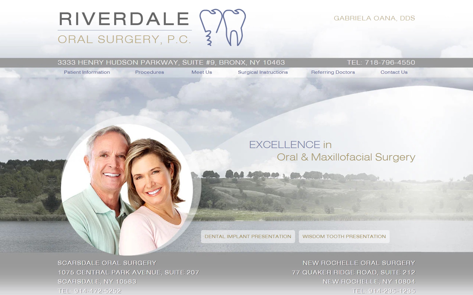 riverdaleoralsurg.com screenshot