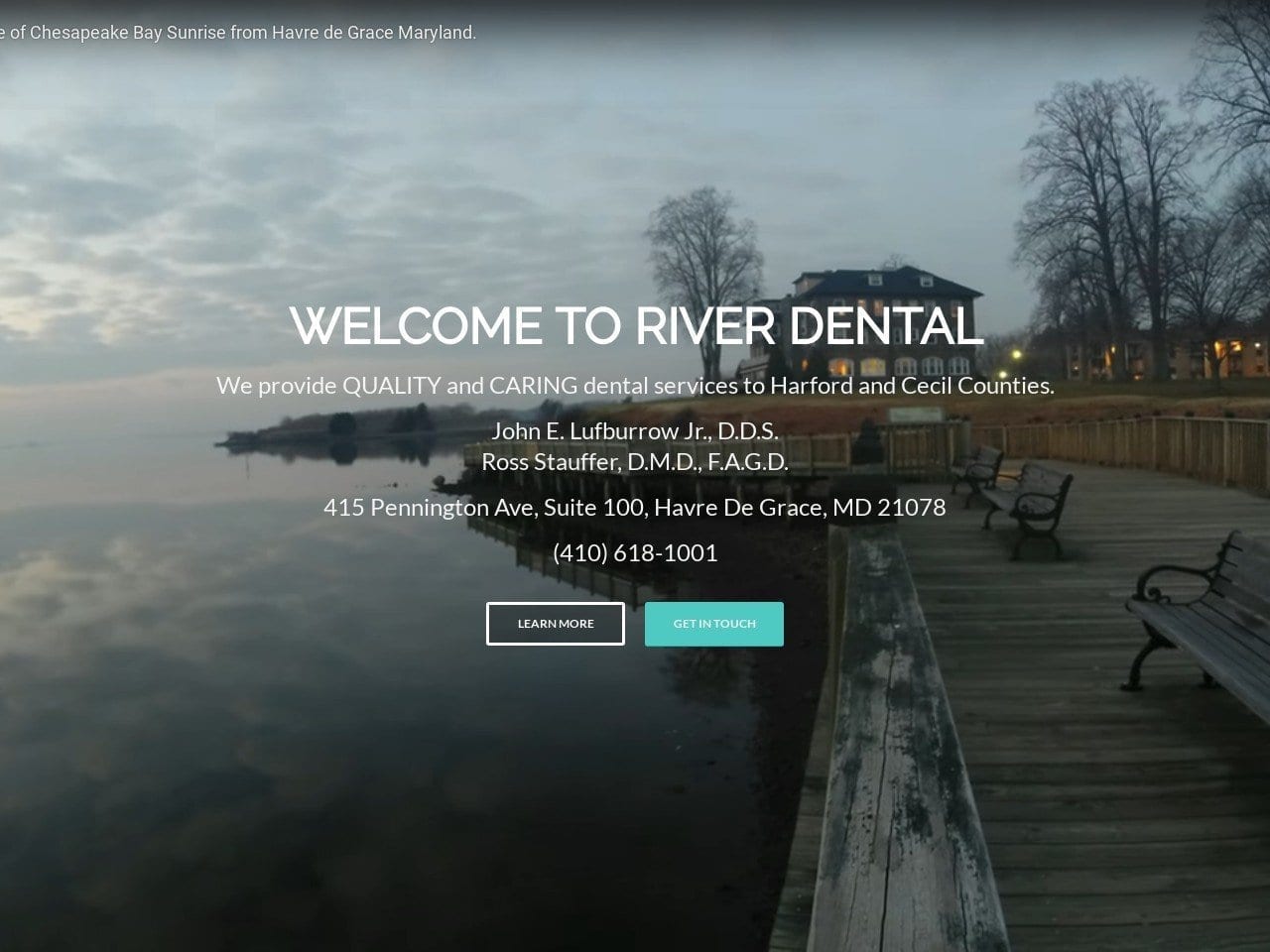 River Dental Website Screenshot from riverdentalcare.com