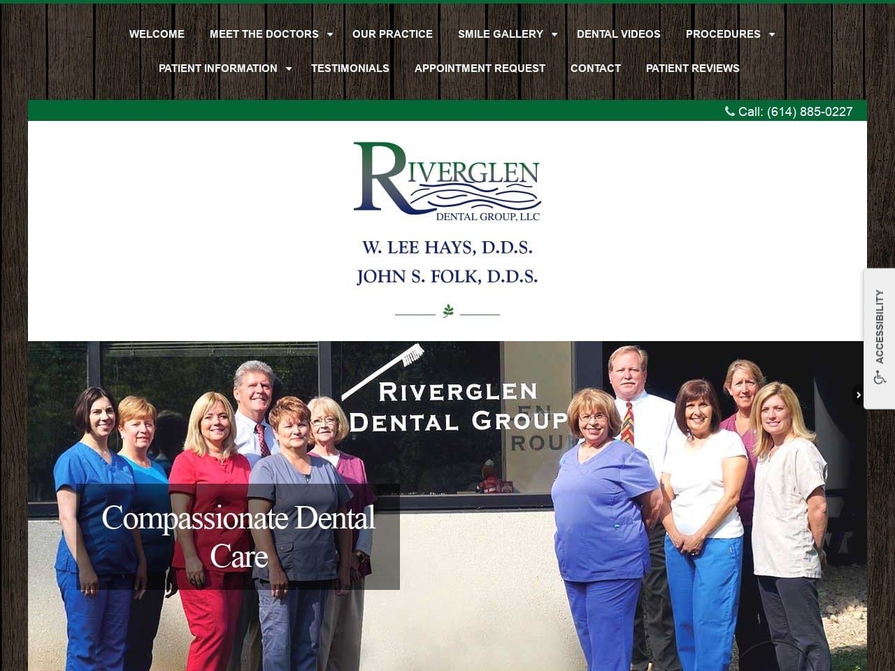 Riverglen Dental Group Llc Website Screenshot from riverglendentalgroup.com