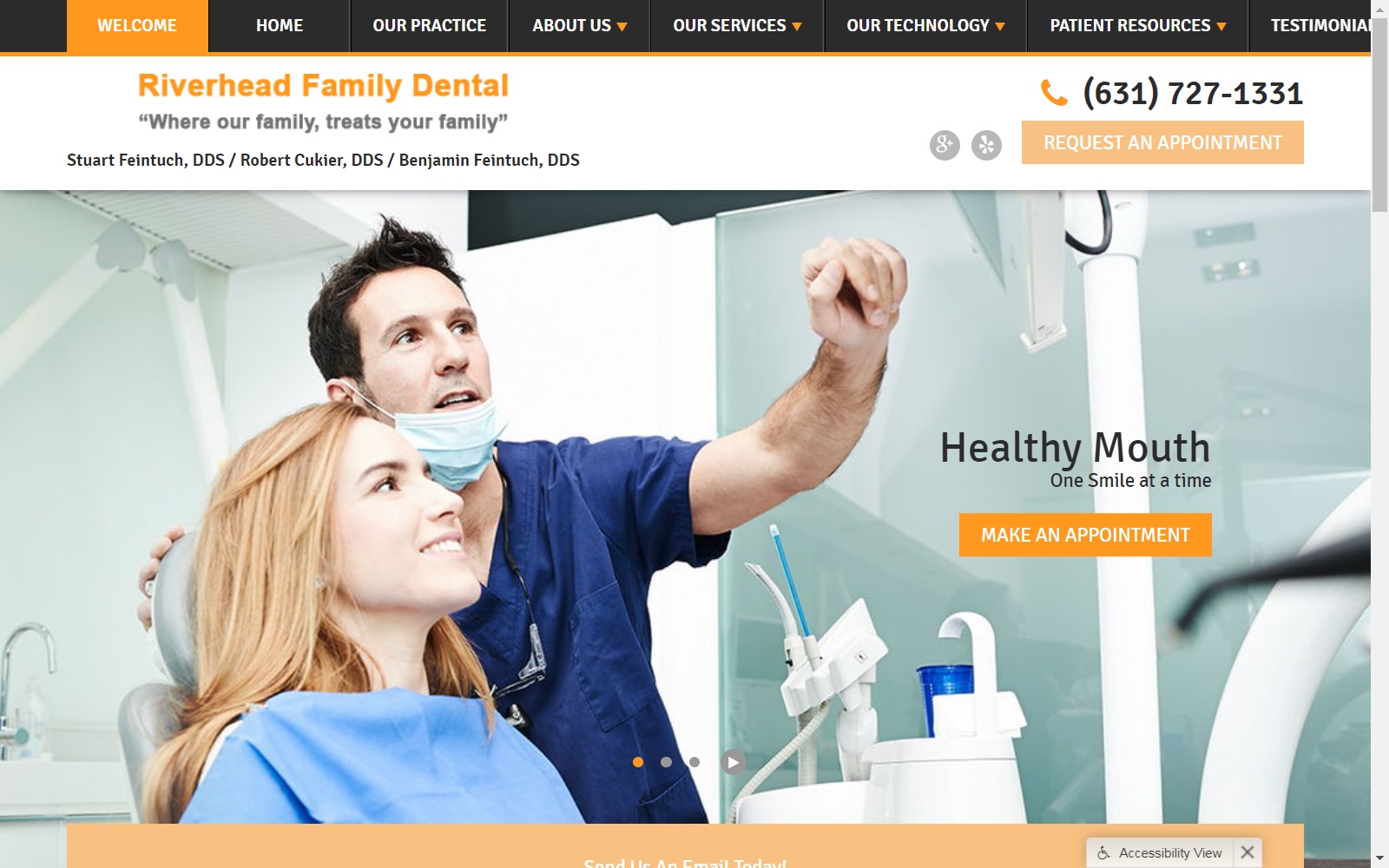 riverheadfamilydental.com screenshot