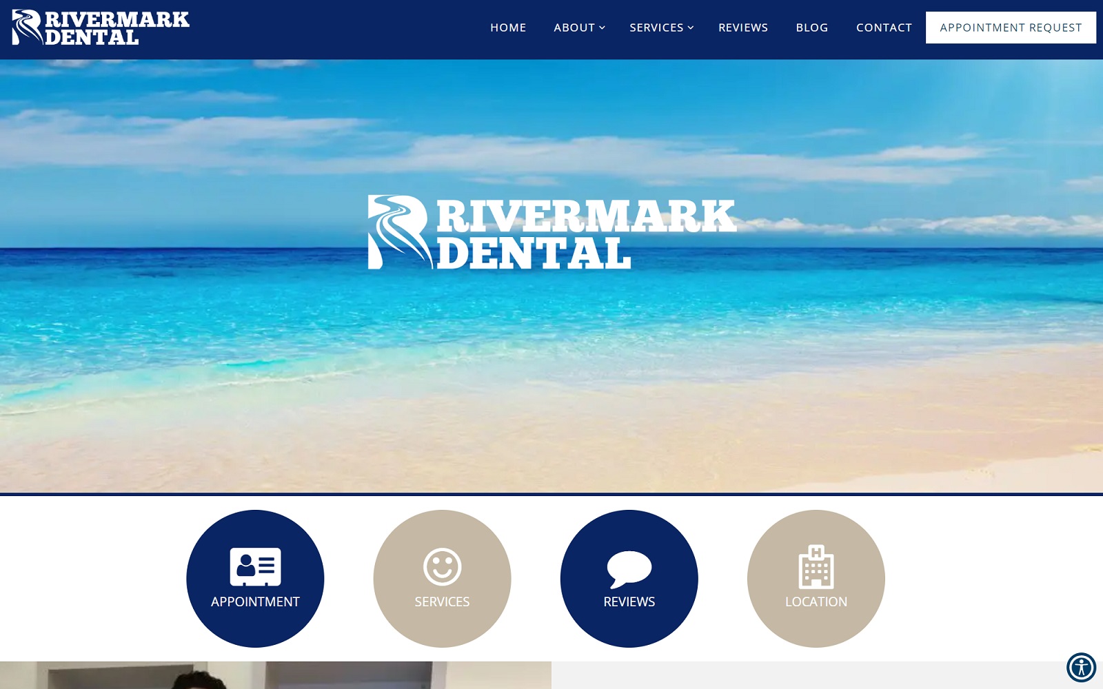 rivermarkdental.org screenshot