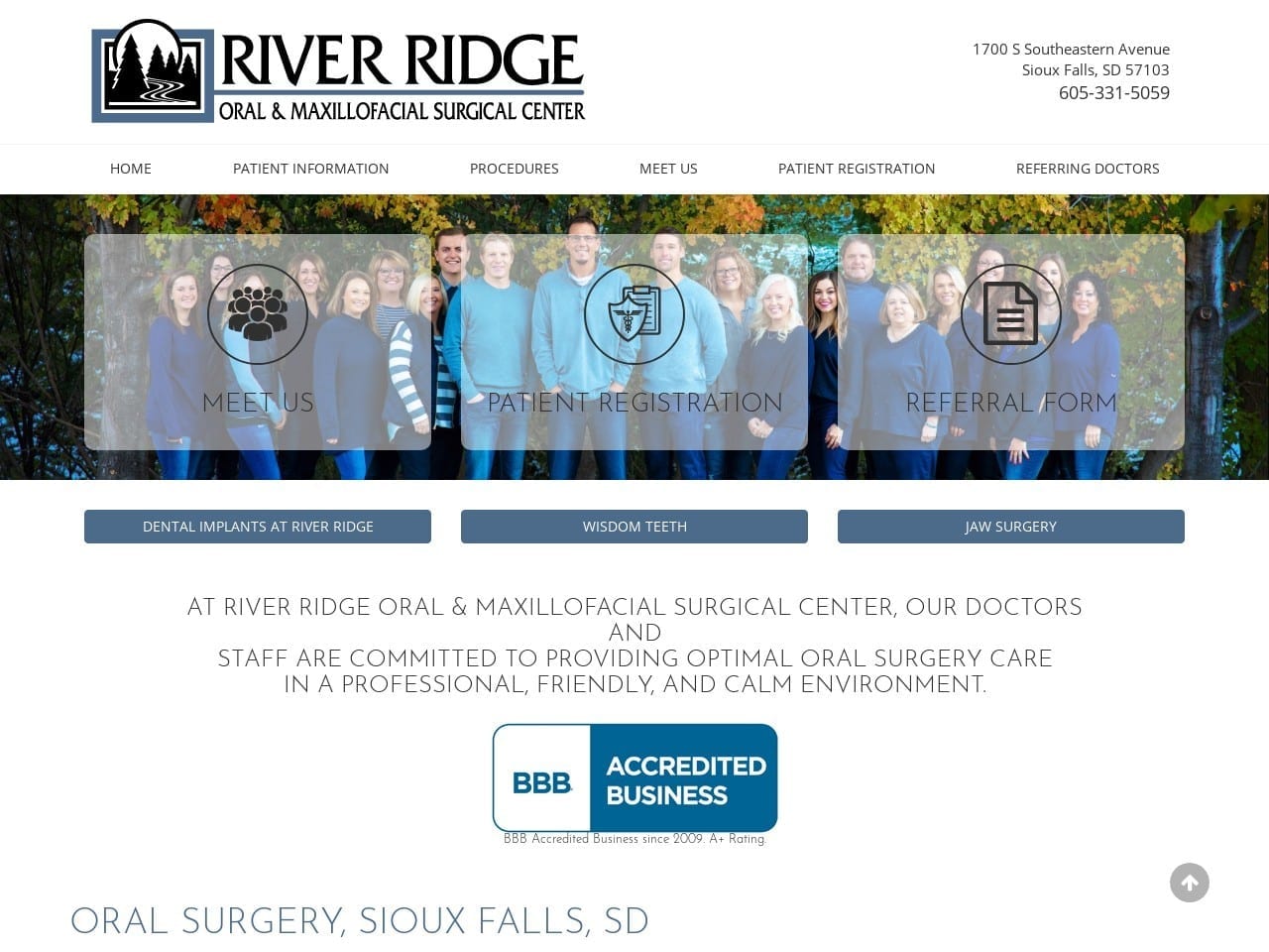 River Ridge Oral & Maxillo Hille Andrew C DDS Website Screenshot from riverridgeoralsurgery.com