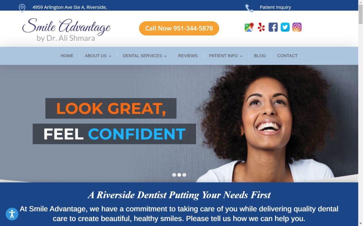 riversidecosmeticdentist.com screenshot