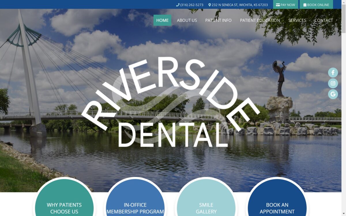 riversidedental.org screenshot