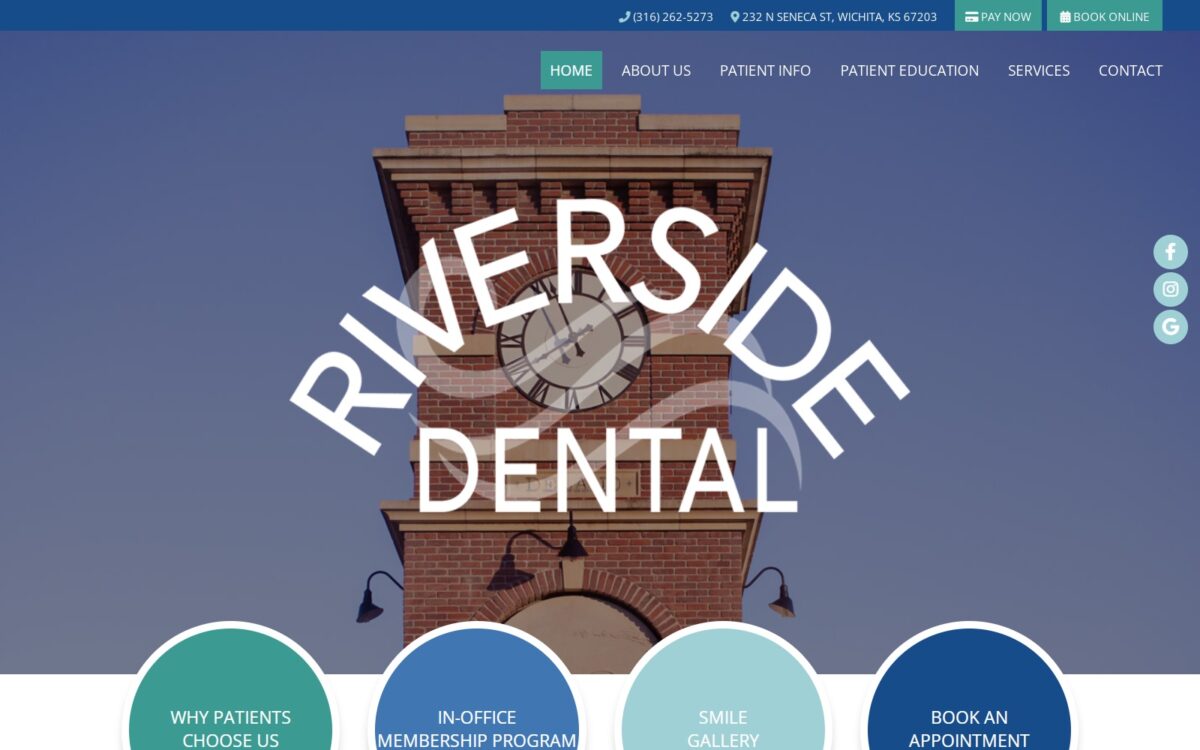 riversidedental.org screenshot