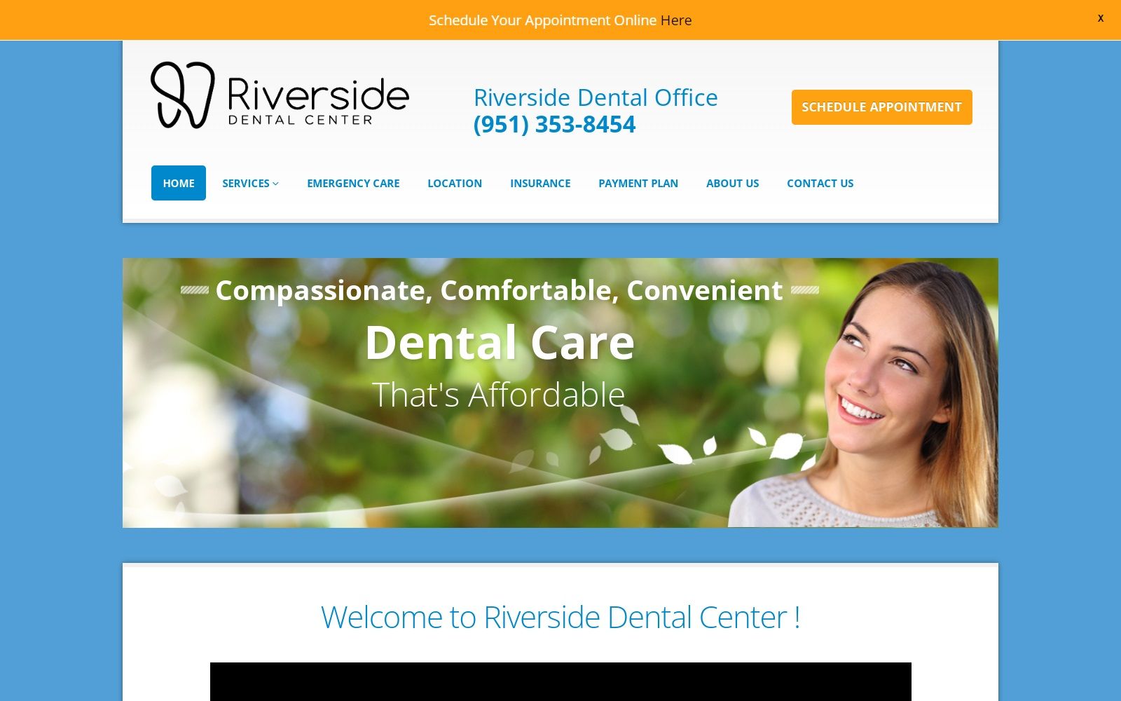 riversidedentalcenter.com screenshot