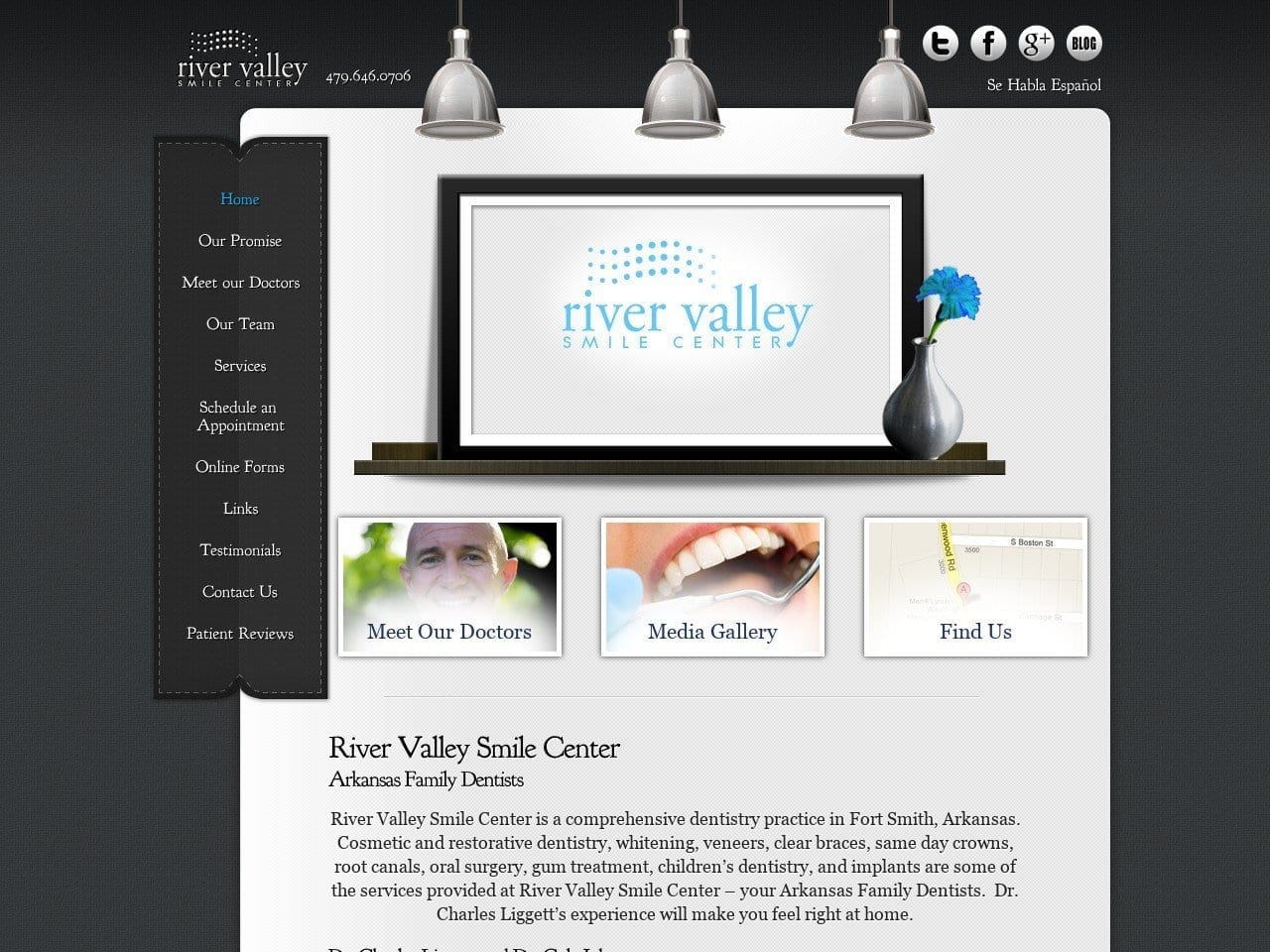 River Valley Smile Center Website Screenshot from rivervalleysmiles.com