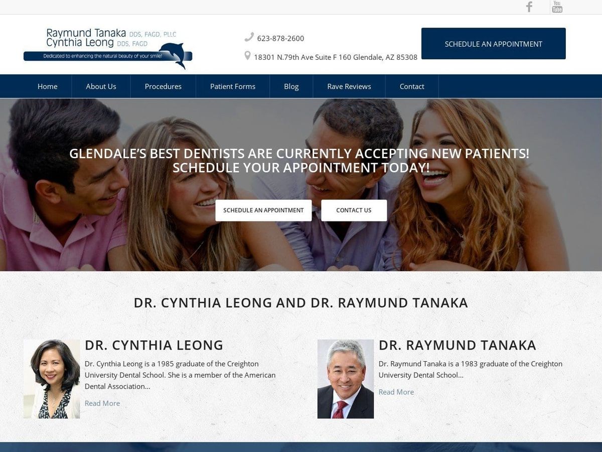 Tanaka Raymund M DDS Website Screenshot from rmtanaka.com