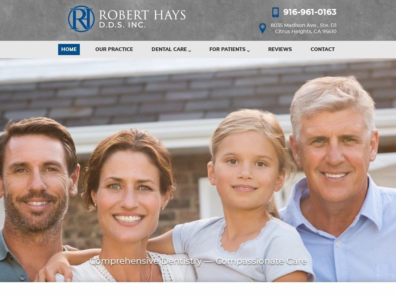 Hays Robert D DDS Website Screenshot from roberthaysdds.com