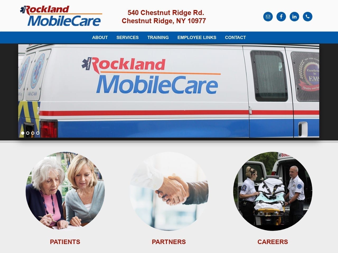 Rockland Mobile Care Inc Website Screenshot from rocklandmobilecare.com