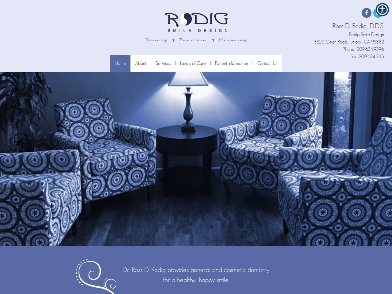 Rodig Smile Design Website Screenshot from rodigsmiledesign.com