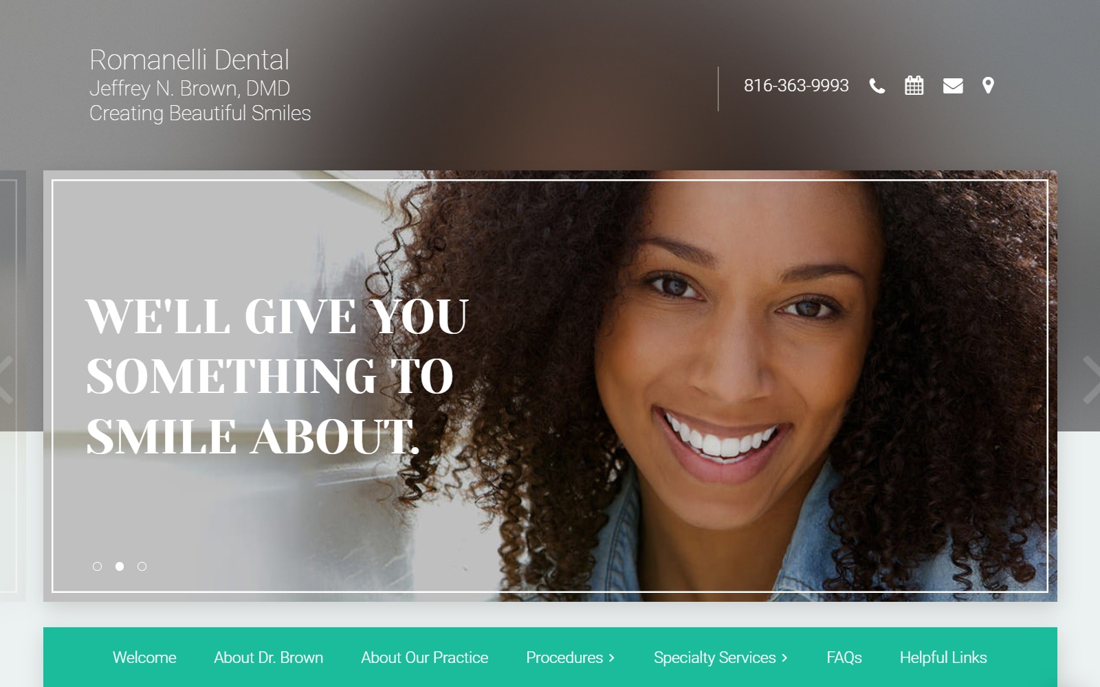 romanellidental.com screenshot