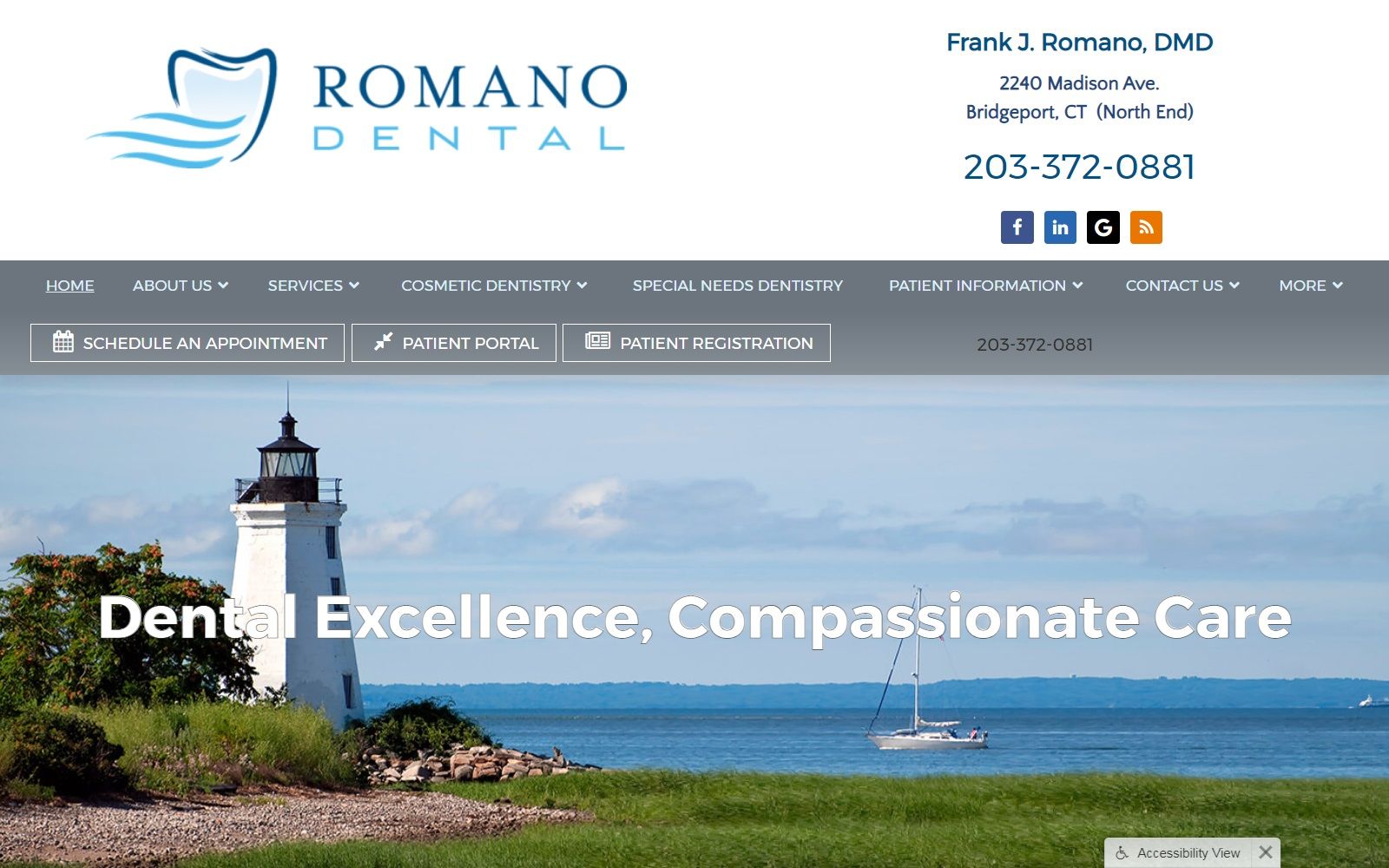 romanodental.com screenshot
