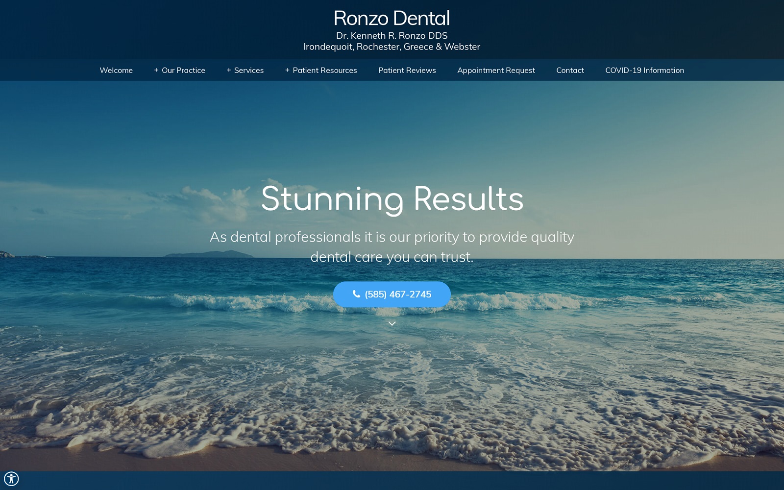 ronzodental.com screenshot