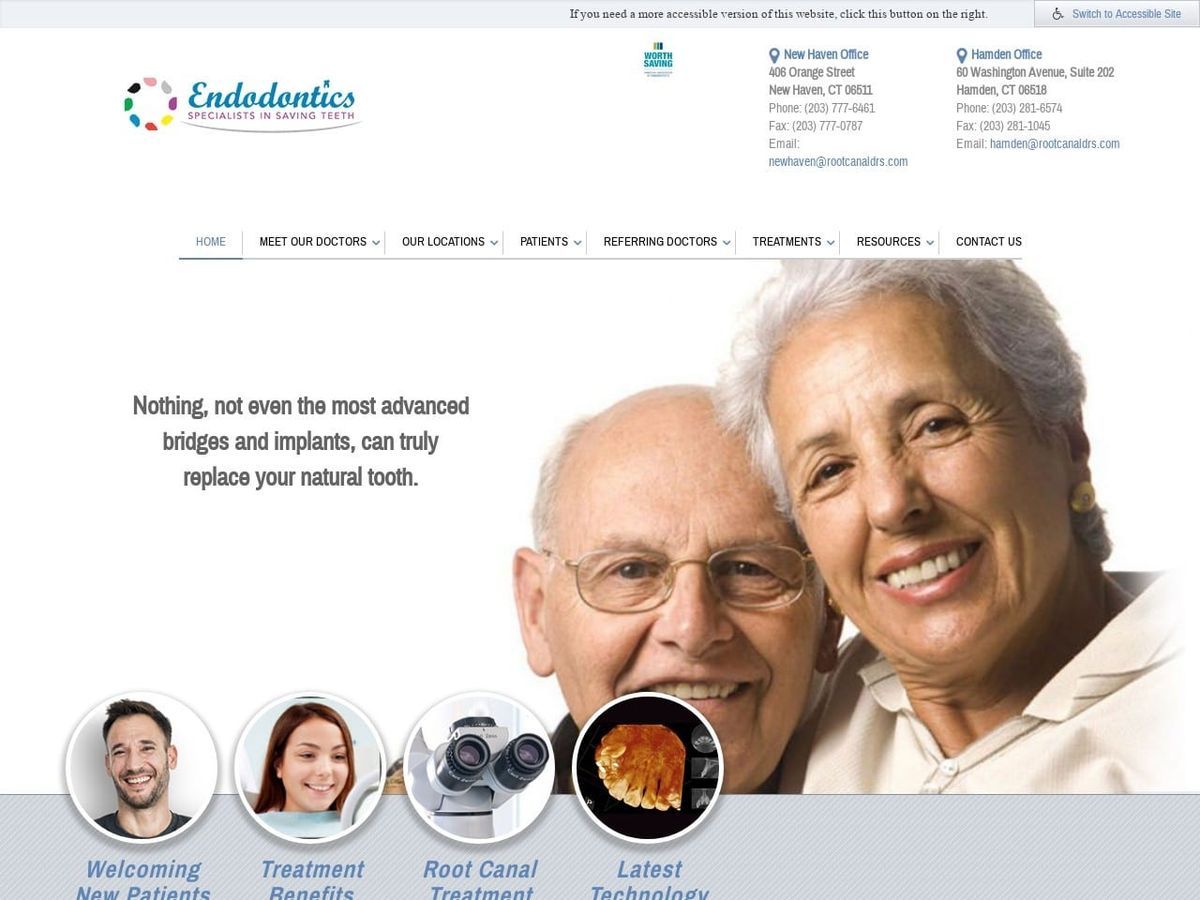 Endodontics LLC Cha Bruce Y DDS Website Screenshot from rootcanaldrs.com