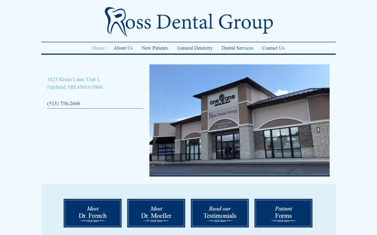 rossdentalgroup.com screenshot