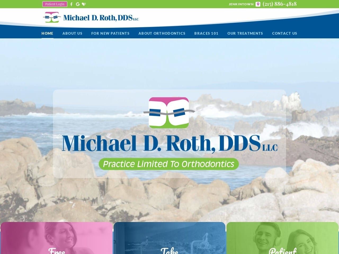 Michael D. Roth DDS Website Screenshot from rothodontics.com