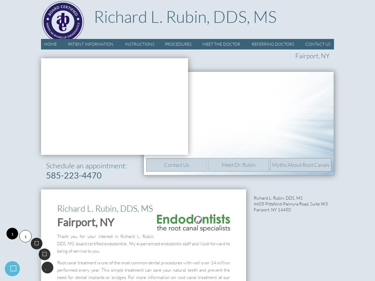 Rubin Richard L DDS Website Screenshot from rubinendo.com