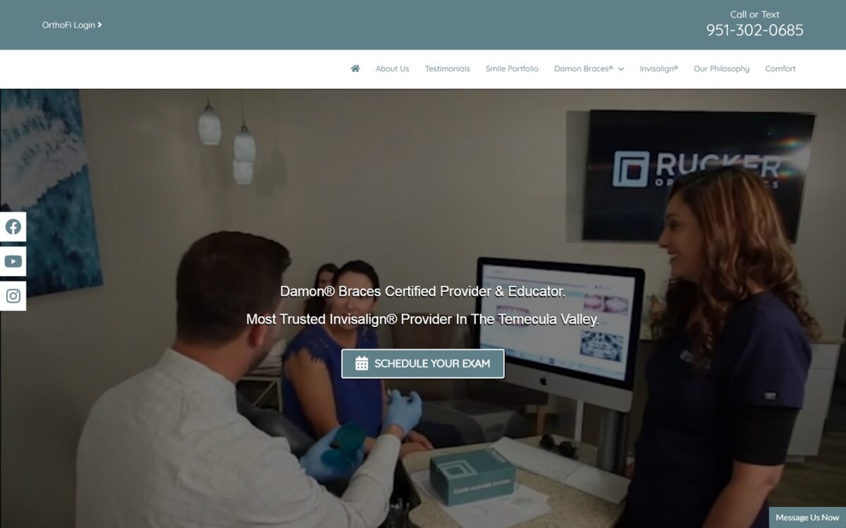 ruckerorthodontics.com screenshot