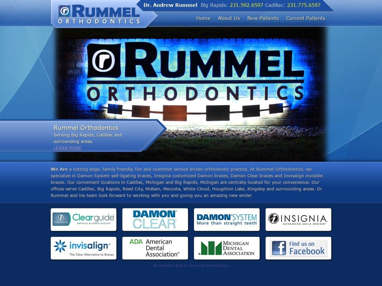 Rummel Andrew DDS Website Screenshot from rummelortho.com