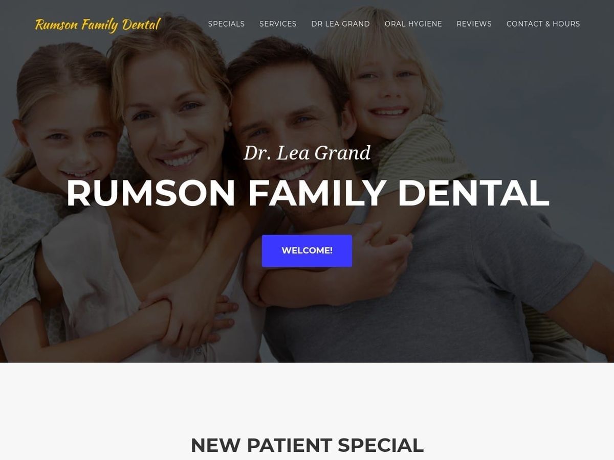 Rumson Family Dental Website Screenshot from rumsonfamilydental.com