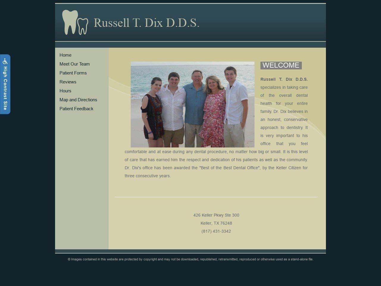 Russell T Dix Family Dentistry Dix Russell T DDS Website Screenshot from russelldixfamilydentistry.com
