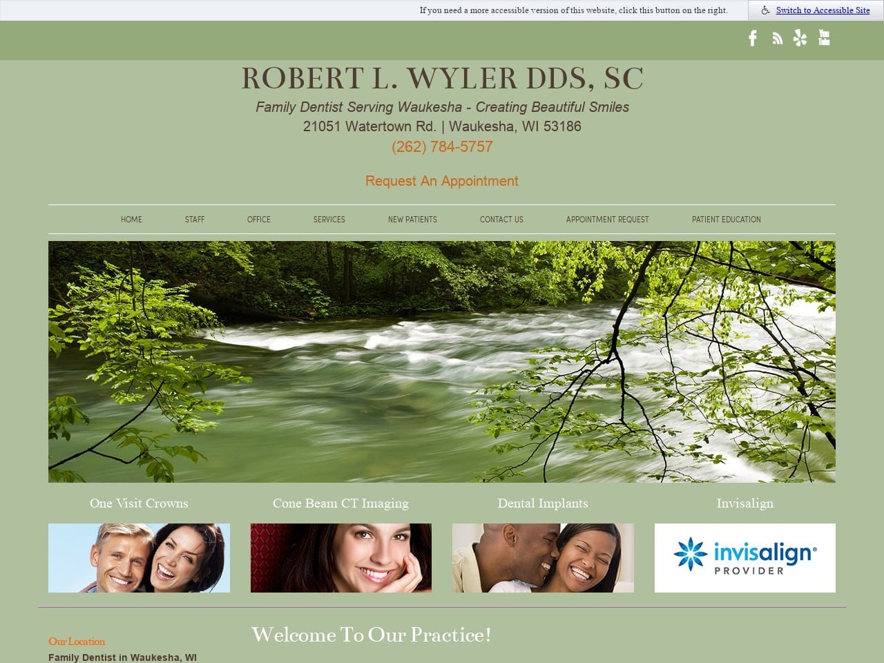 Robert L Wyler DDS SC Website Screenshot from rwylerdds.com