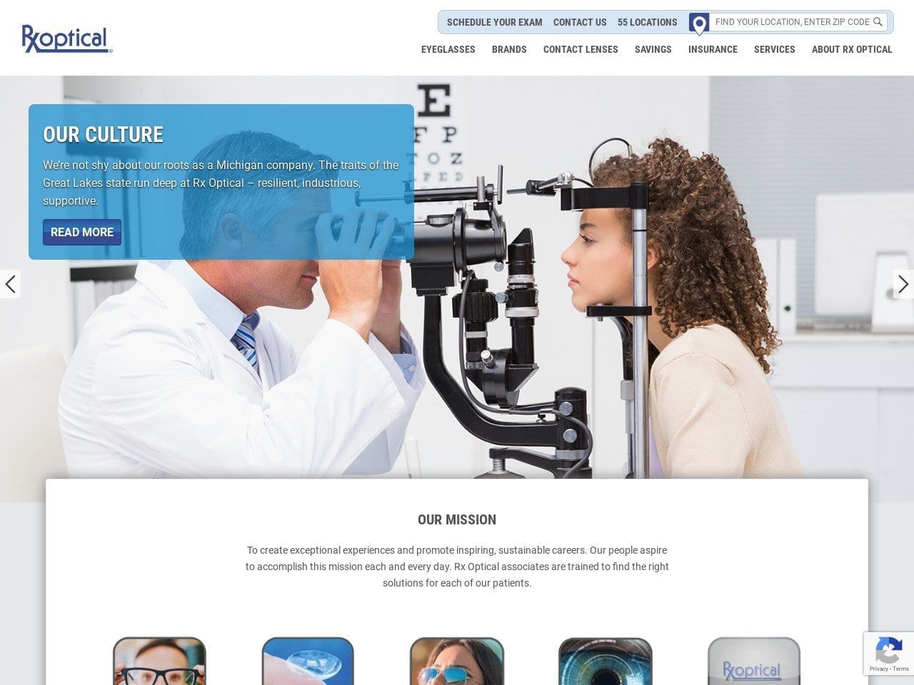 Rx Optical Liu Tsao Website Screenshot from rxoptical.com