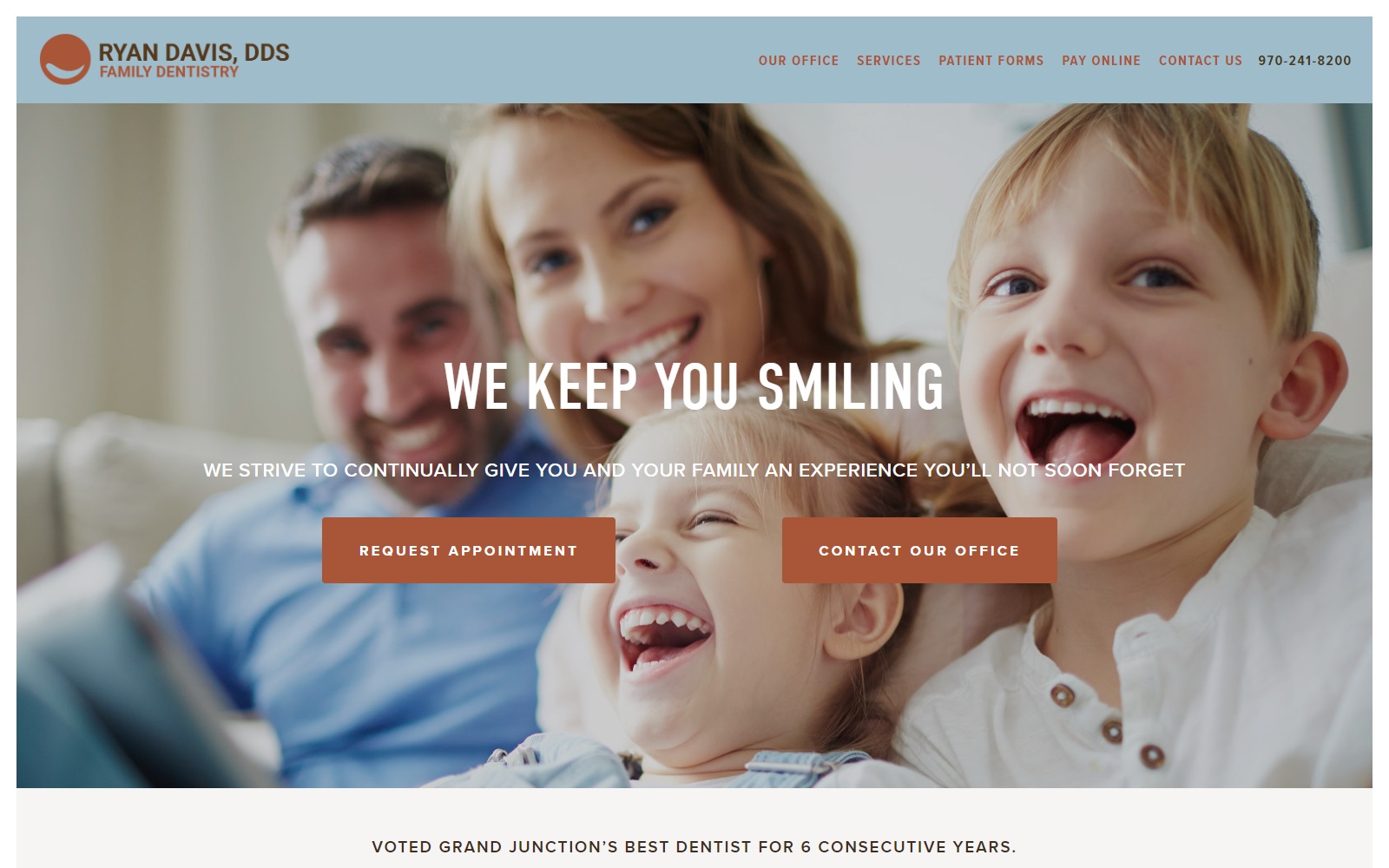 ryandavisdds.com screenshot