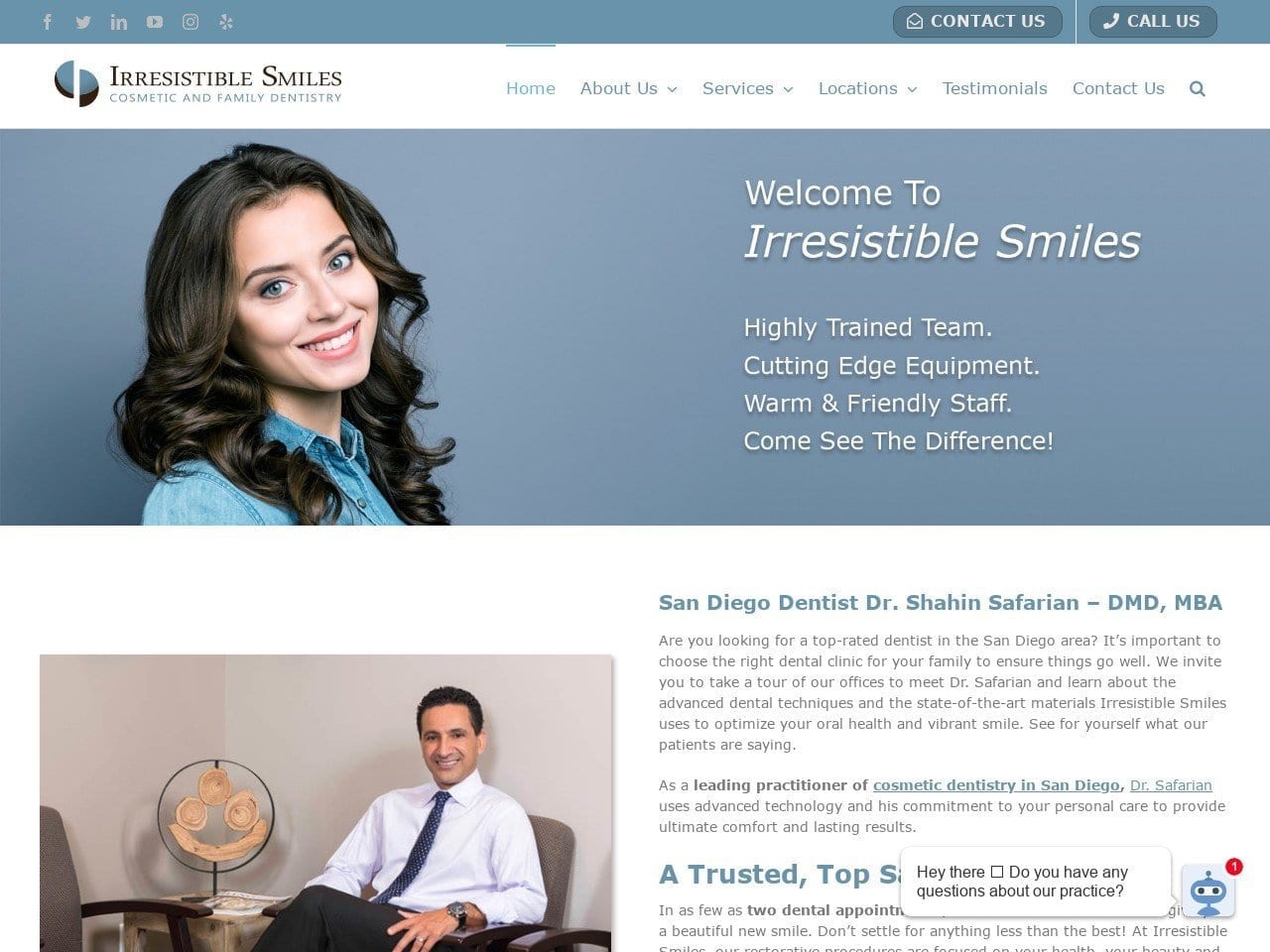 Safarian Shahin DDS Website Screenshot from safariandmd.com