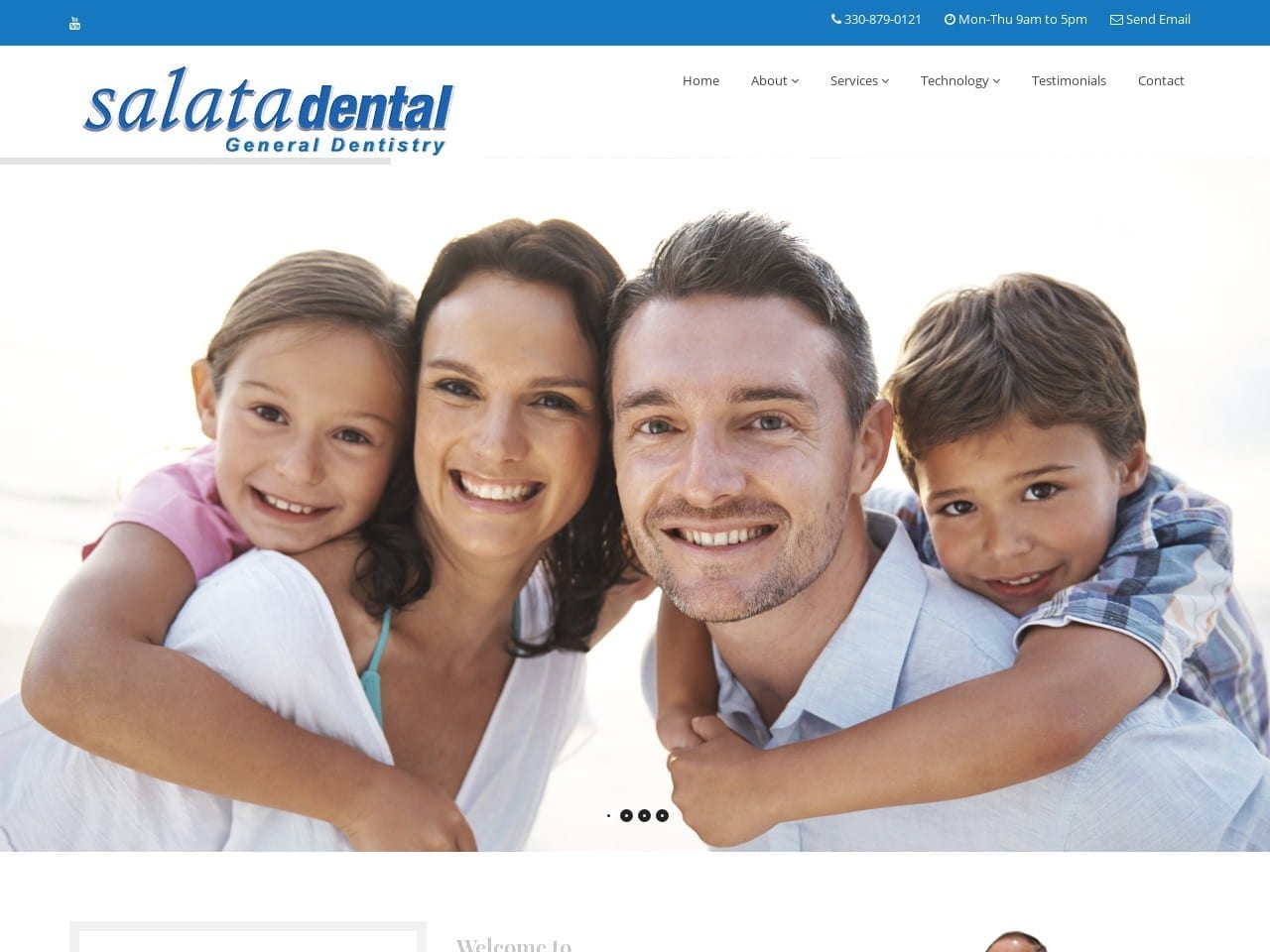 Salata Dental Website Screenshot from salatadental.com