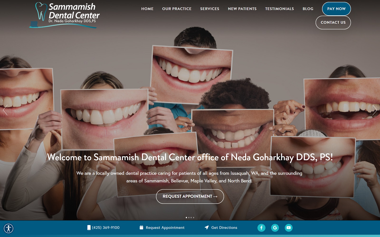 sammamishdentalcenter.com screenshot