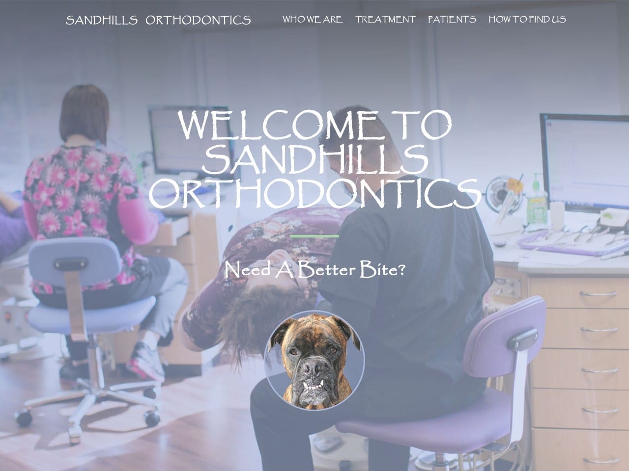 Sandhills Orthodontics Website Screenshot from sandhillsortho.com